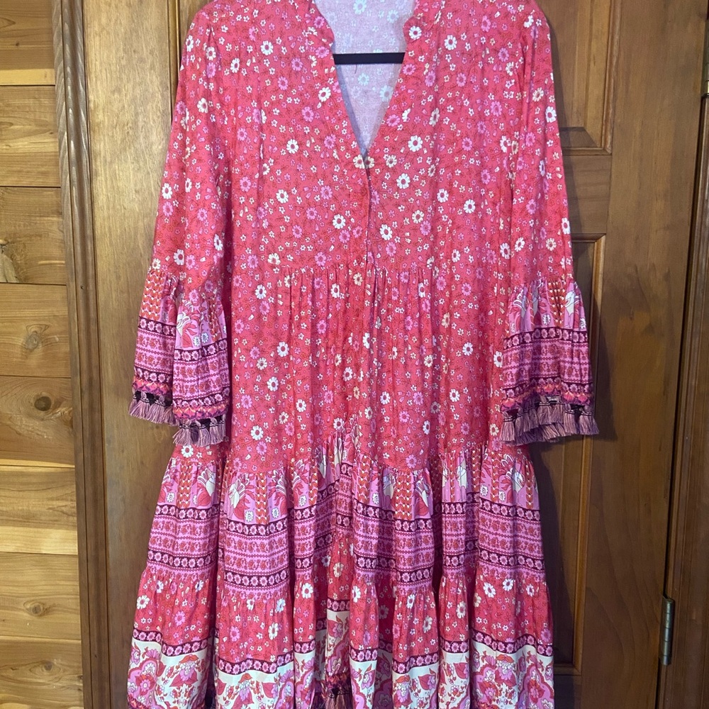 Coco + Carmen Pink Floral Dress